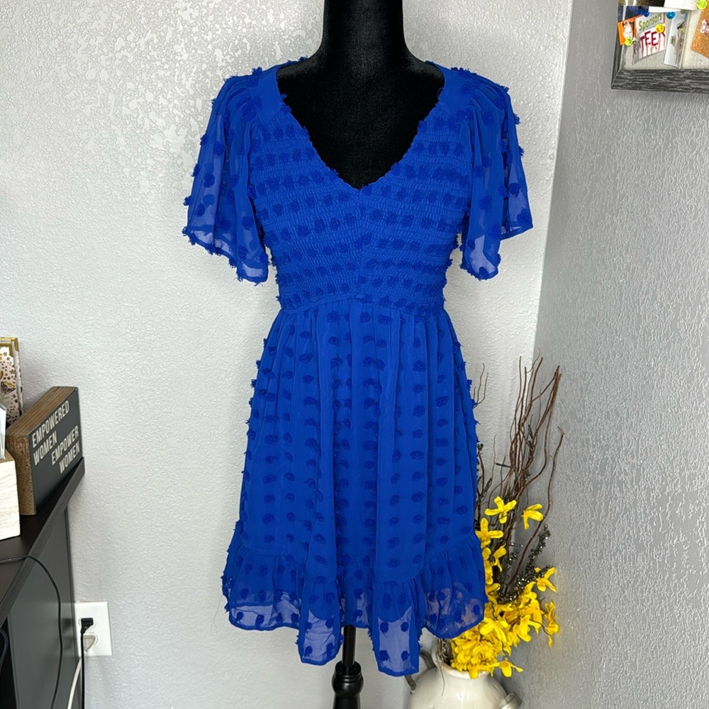 Blue Polka Dot Dress